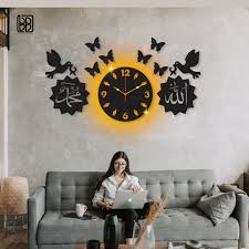 wooden wall clock